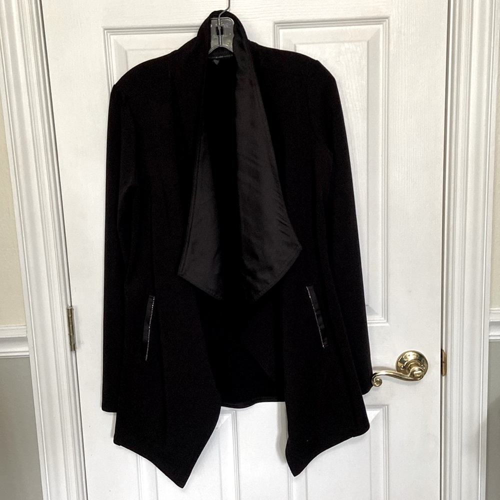 *White House Black Market Open Front Flyaway Cardigan Jacket w/Thumbhole Sleeves